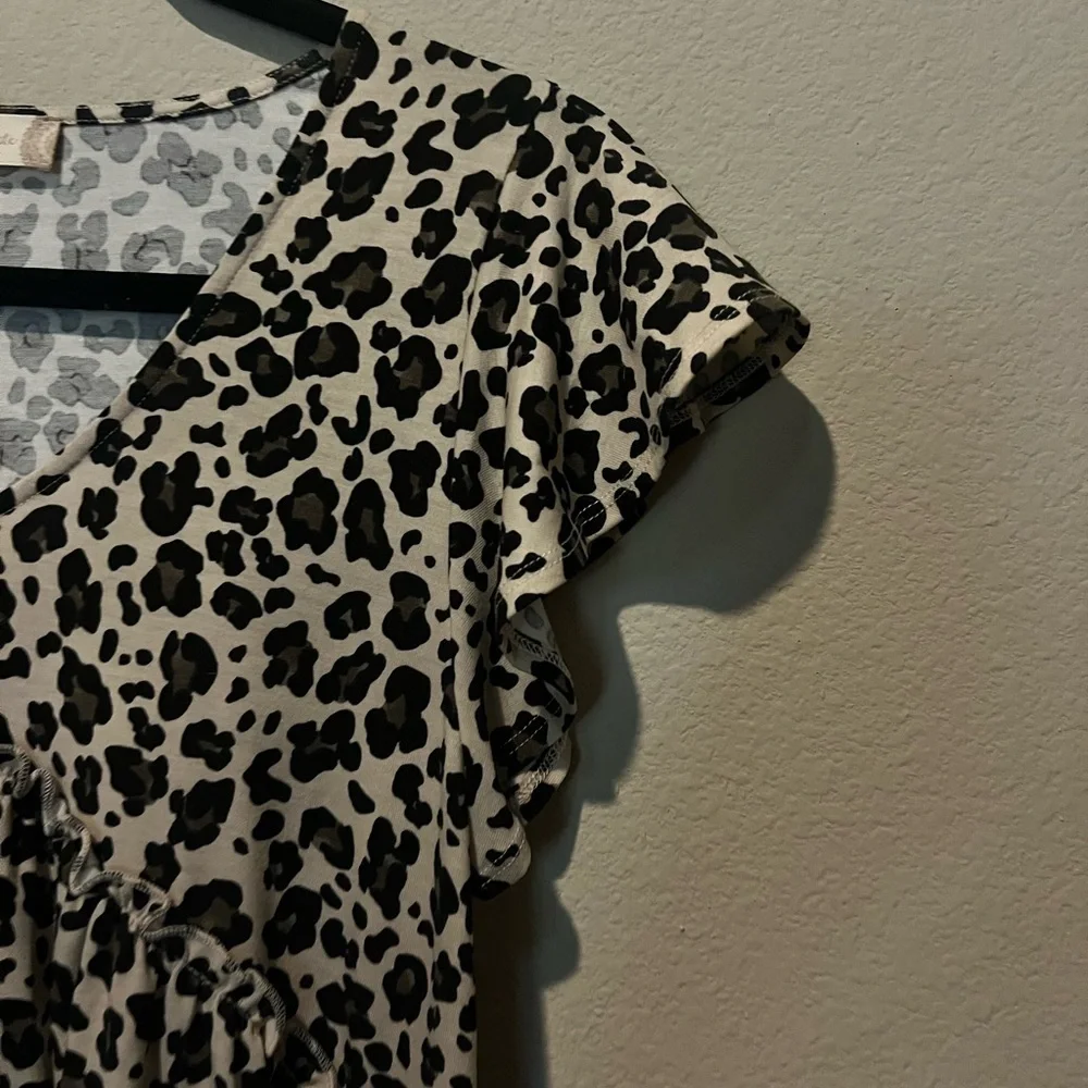 Altar’d State Oversized Top Leopard Print